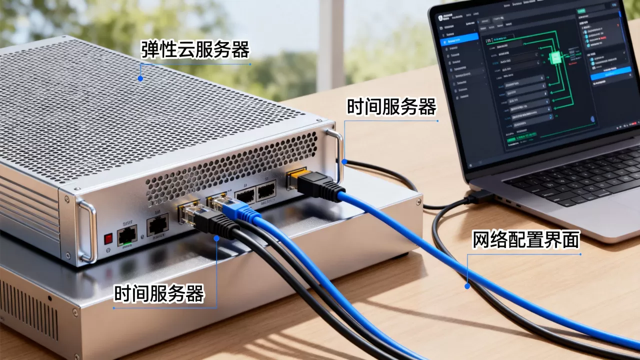 无公网IP弹性云服务器如何通过时间服务器上外网，怎么设置？