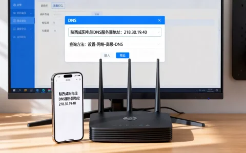 陕西咸阳电信dns服务器地址是多少，查询方法有哪些