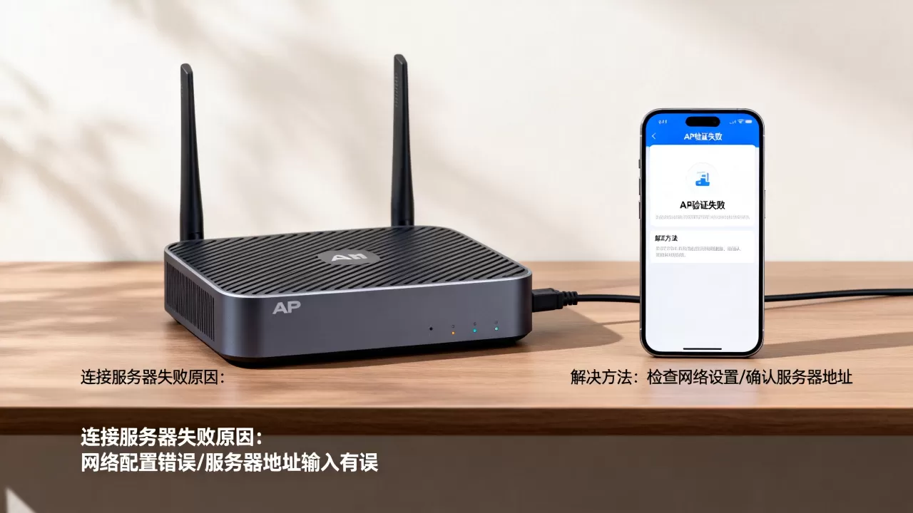 ap验证失败连接服务器时为什么出现问题，怎么解决？