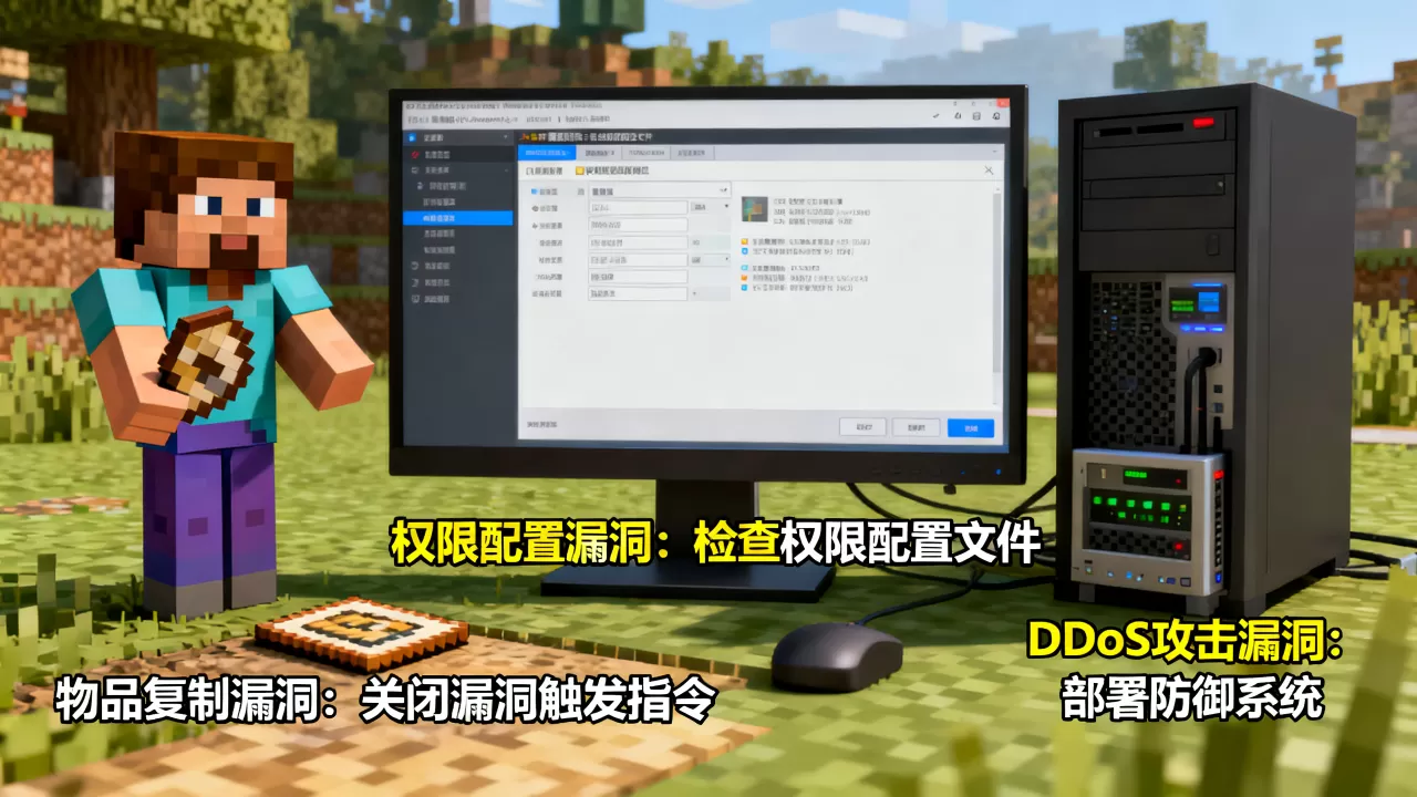 我的世界服务器有哪些常见漏洞,怎么解决呢？