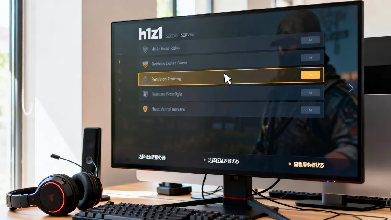 h1z1英文版怎么选择服务器 h1z1英文版怎么选择服务器