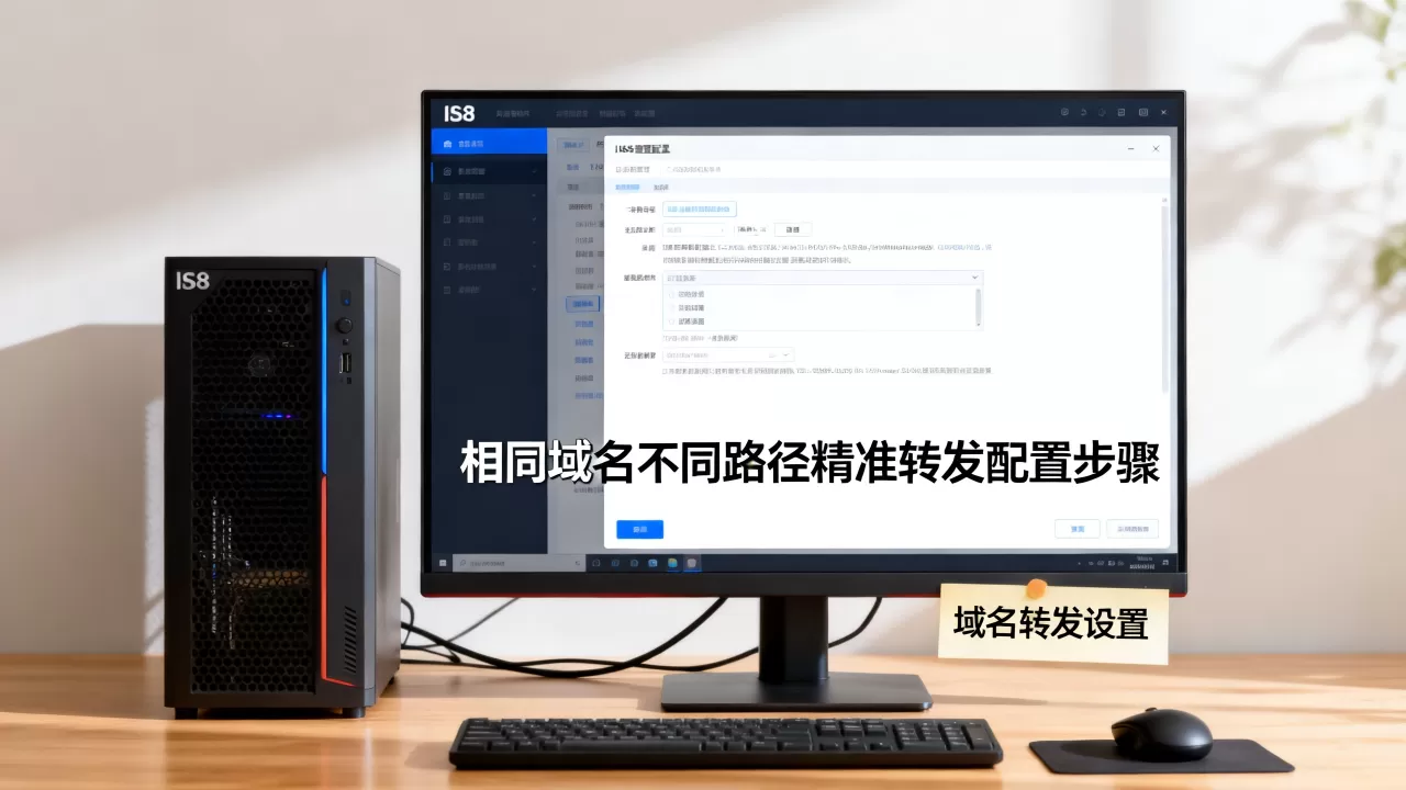 IIS8如何配置相同域名不同路径精准转发？，域名转发怎么设置
