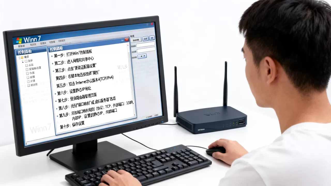 Win7远程连接怎么开启服务器端口映射？，具体步骤是什么？
