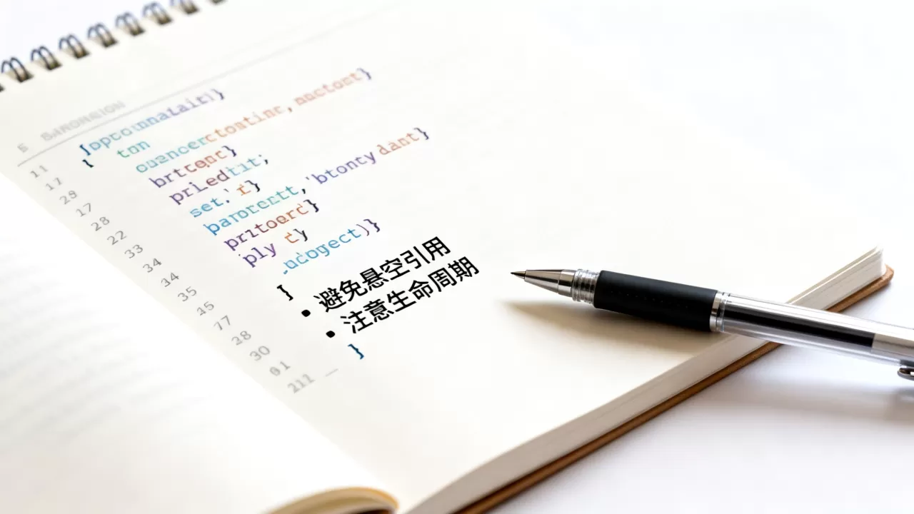 返回引用类型怎么快速引用，有哪些注意事项