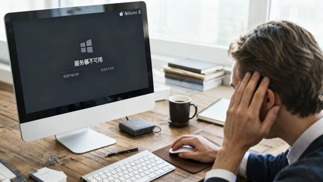 win8电脑打开服务器不可用怎么办 win8电脑打开服务器不可用怎么办