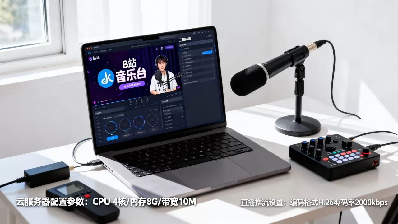 用云服务器直播B站音乐台难吗,需要什么配置 用云服务器直播B站音乐台难吗,需要什么配置