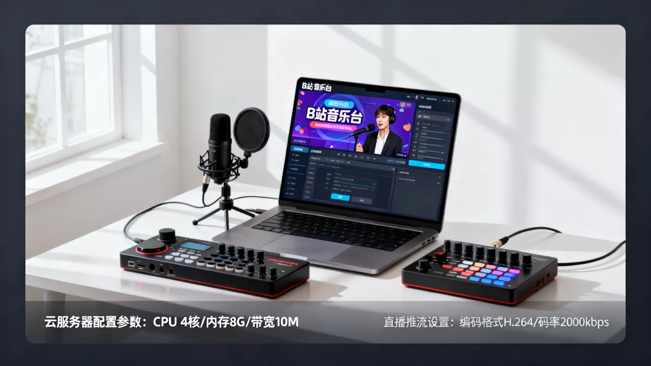 用云服务器直播B站音乐台难吗,需要什么配置 用云服务器直播B站音乐台难吗,需要什么配置