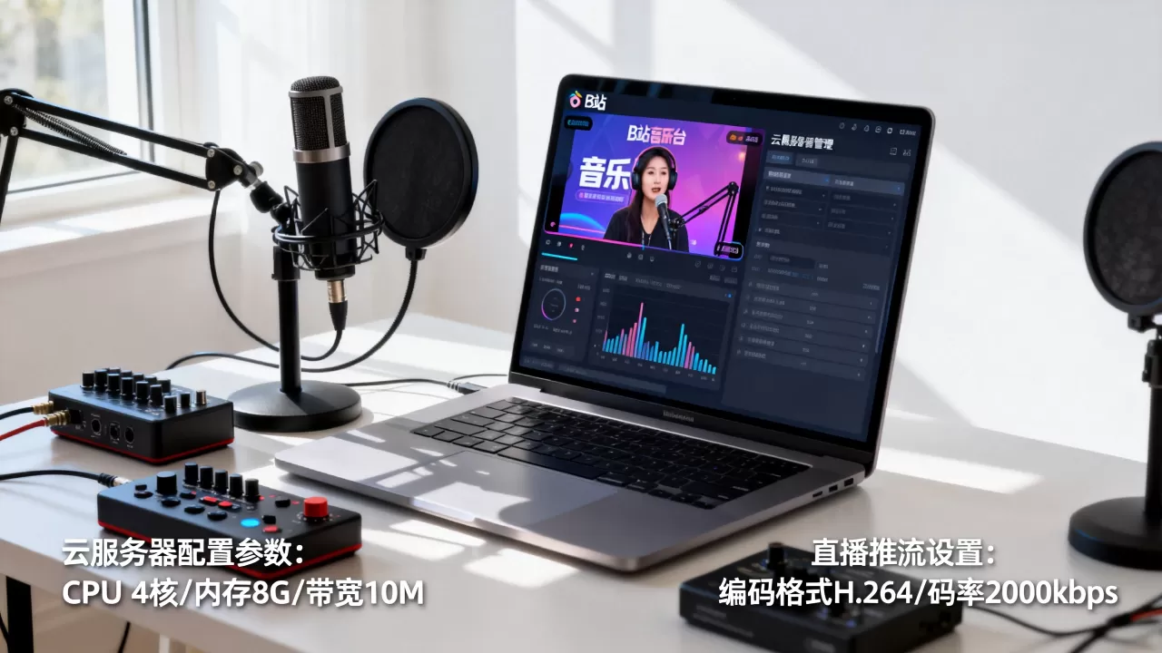 用云服务器直播B站音乐台难吗,需要什么配置 用云服务器直播B站音乐台难吗,需要什么配置