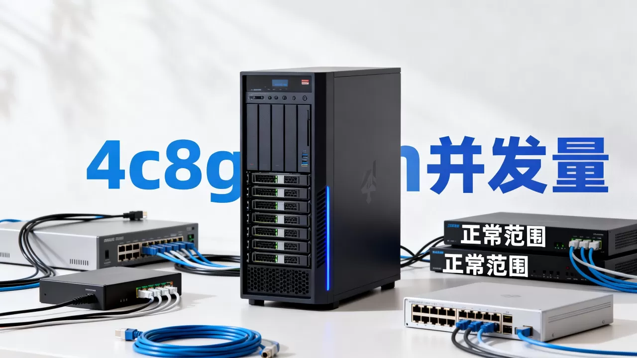 4c8g服务器能处理多少并发？，并发量多少算正常范围