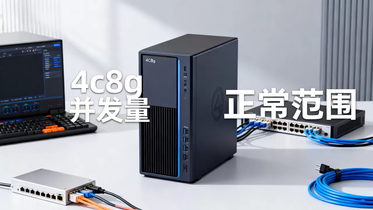 4c8g服务器能处理多少并发？，并发量多少算正常范围