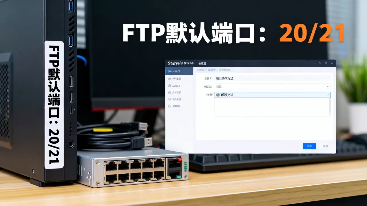 FTP服务器默认使用哪些端口，端口怎么改？