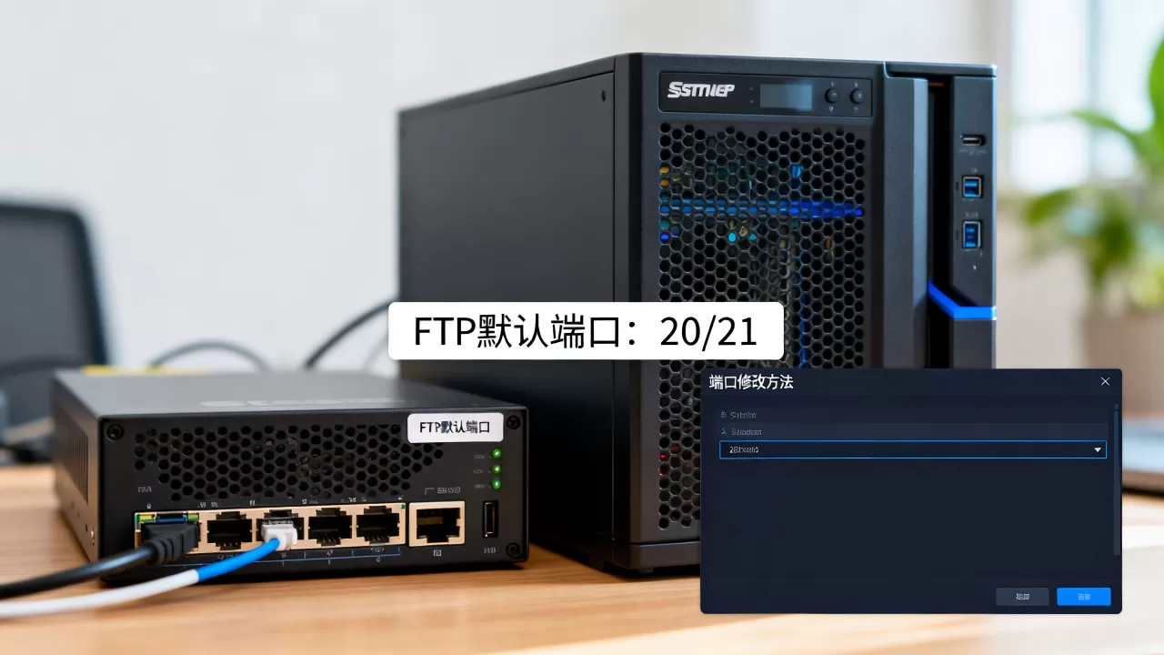 FTP服务器默认使用哪些端口，端口怎么改？