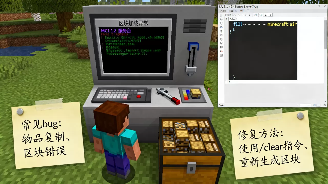 mc1.12服务器有哪些bug，如何修复？