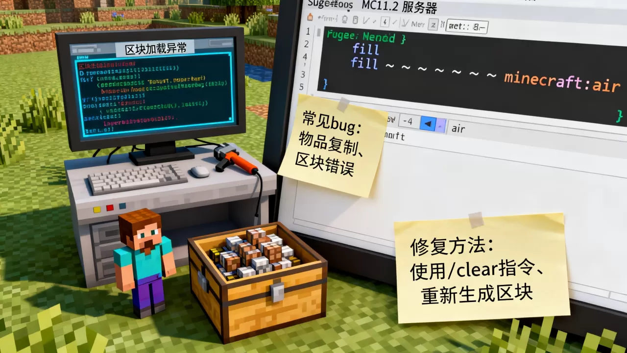 mc1.12服务器有哪些bug，如何修复？