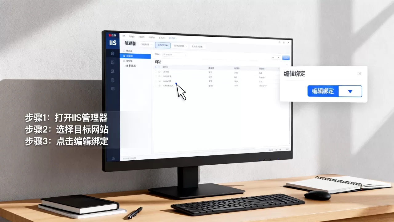 如何修改IIS网站绑定域名?, IIS网站域名修改方法 如何修改IIS网站绑定域名?, IIS网站域名修改方法