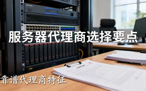 服务器哪些代理商做的比较靠谱，怎么选择？