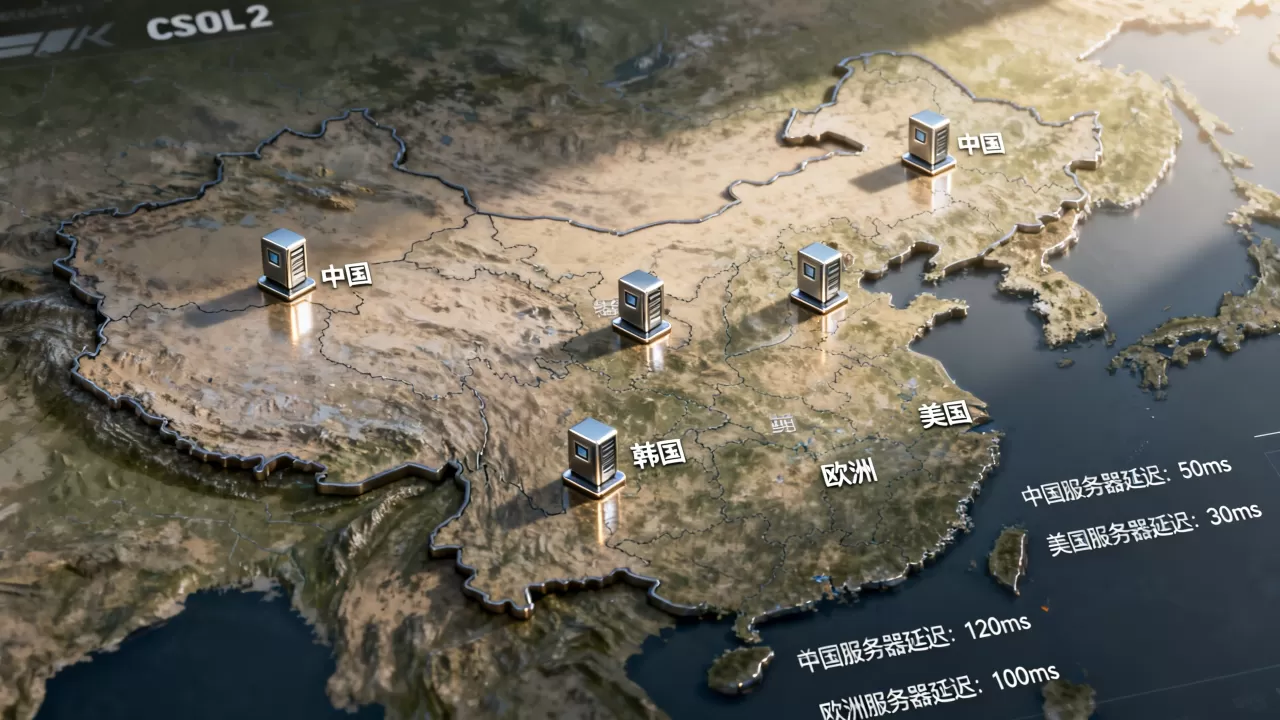 csol2哪些国家有服务器，哪个国家服务器延迟最低