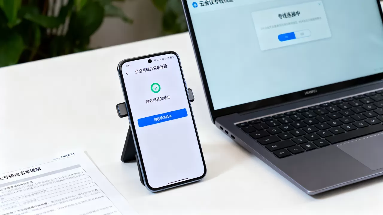 华为企业号码白名单如何开通？,华为云会议专线设置方法？