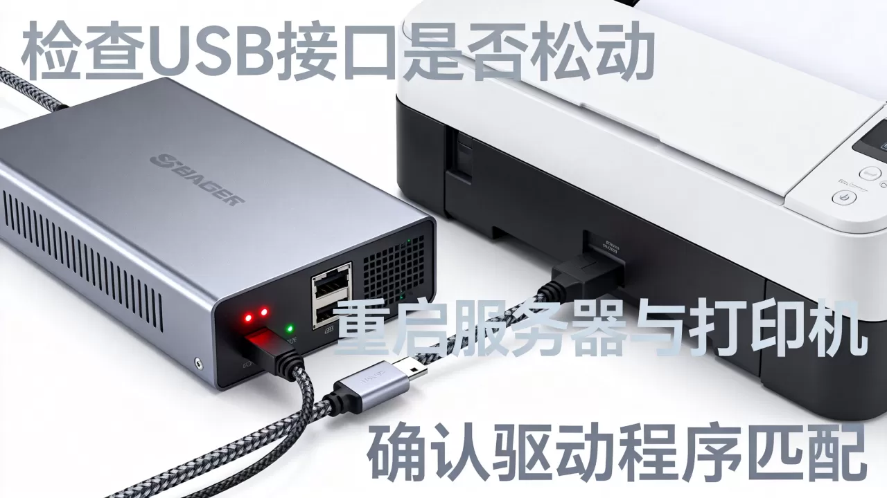 usb服务器的打印机添加不上怎么办