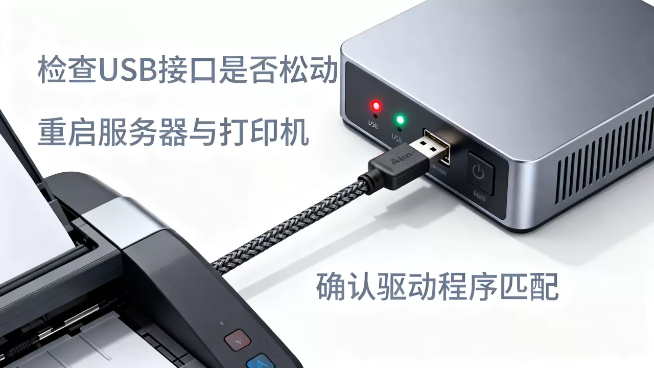 usb服务器的打印机添加不上怎么办