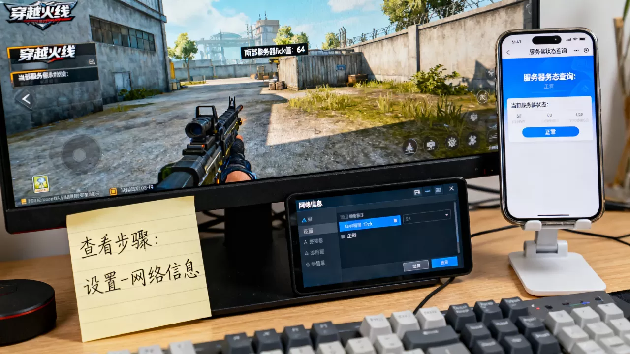 穿越火线南部服务器tick值现在多少，怎么查看？
