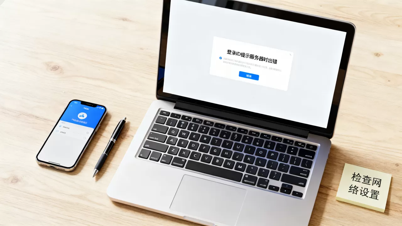 登录ID提示服务器时出错是怎么回事?,如何解决? 登录ID提示服务器时出错是怎么回事?,如何解决?
