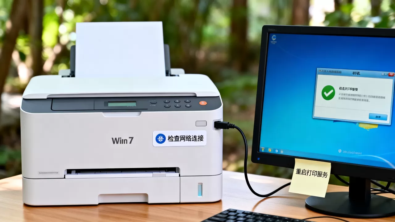 Win7共享打印机服务器脱机怎么解决？是什么原因