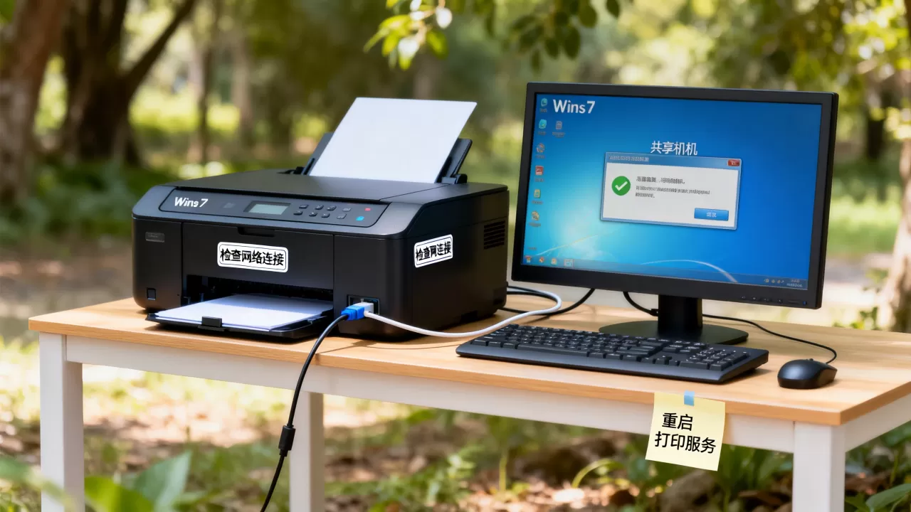 Win7共享打印机服务器脱机怎么解决？是什么原因