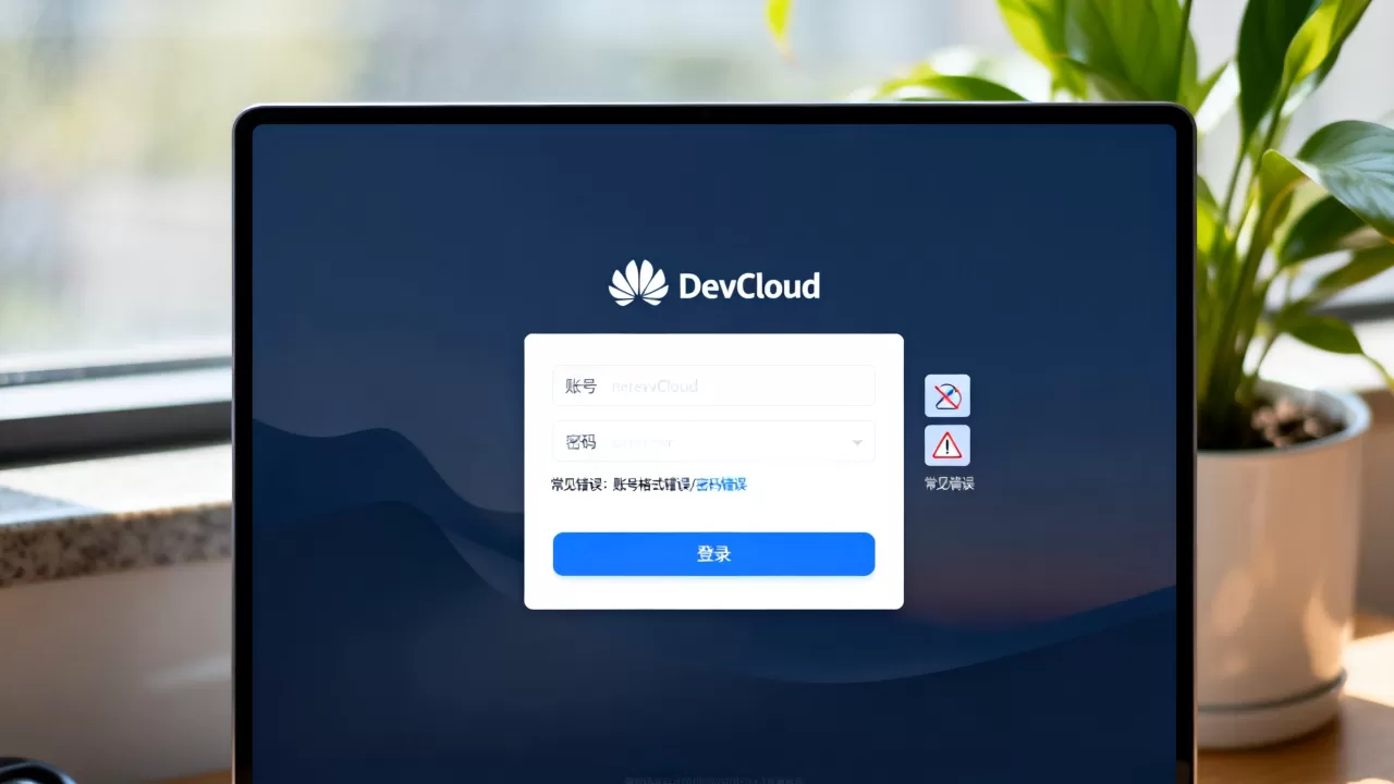 华为DevCloud怎么用华为账号登录，常见错误有哪些