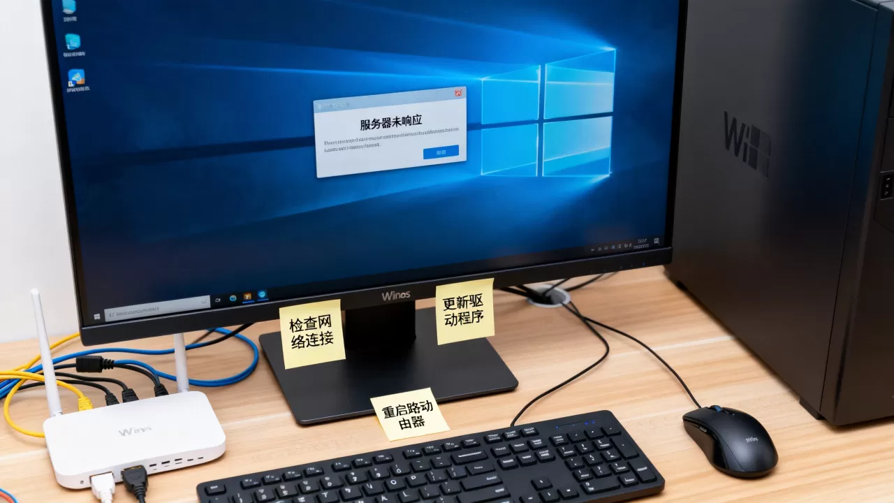 Win10我的电脑服务器未响应怎么办,服务器未响应如何解决 Win10我的电脑服务器未响应怎么办,服务器未响应如何解决