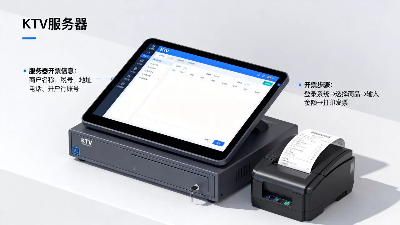 KTV用服务器开票信息有哪些，怎么开票？