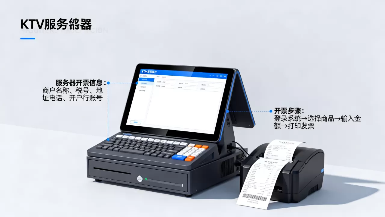 KTV用服务器开票信息有哪些，怎么开票？