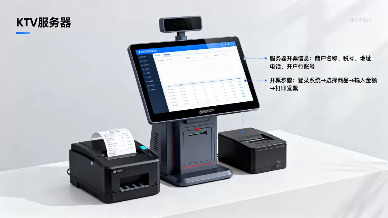 KTV用服务器开票信息有哪些，怎么开票？