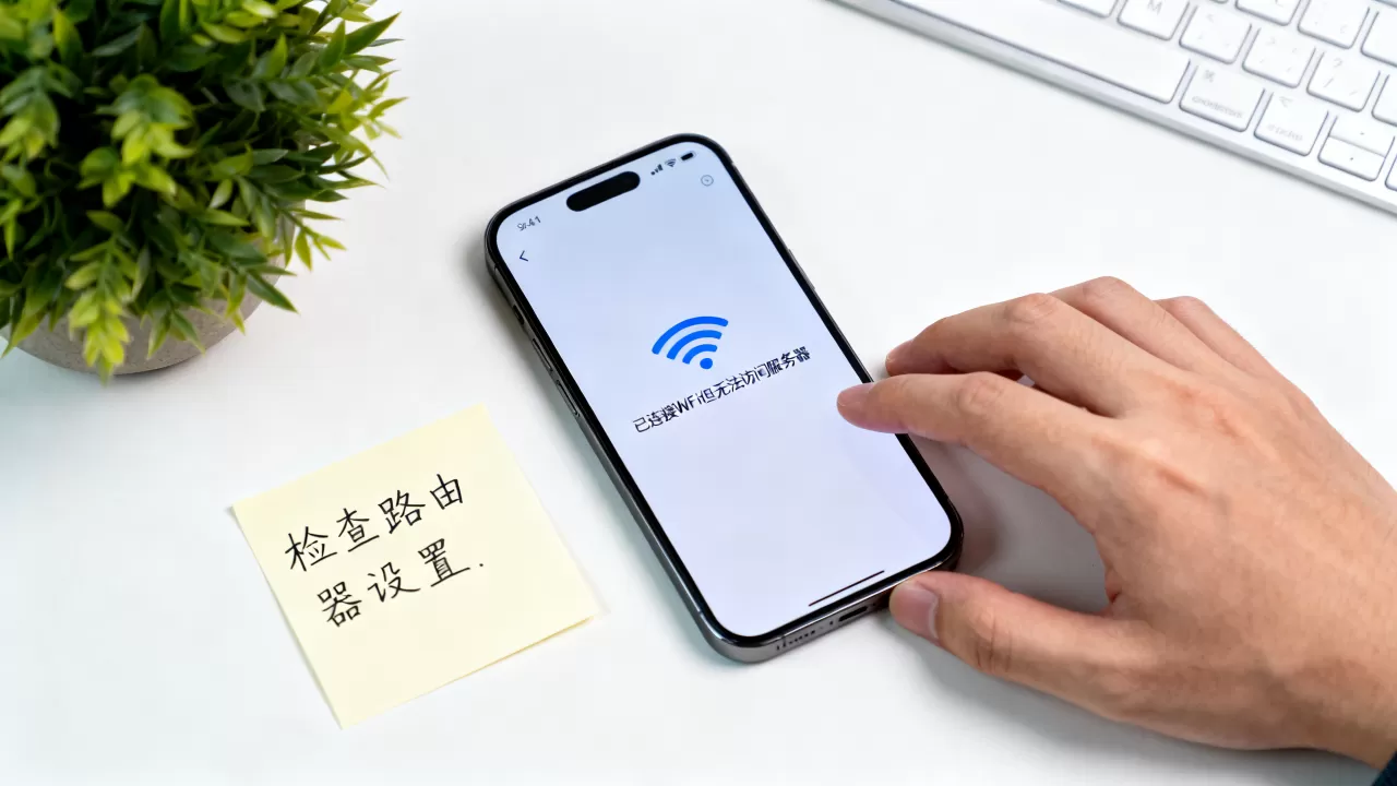 手机有wifi连不上服务器是怎么回事，怎么办？