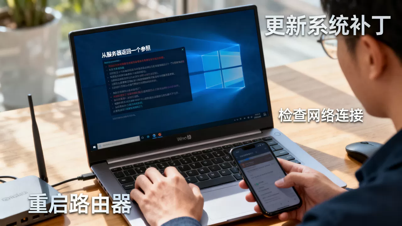 win10从服务器返回一个参照怎么处理？，win10怎么解决