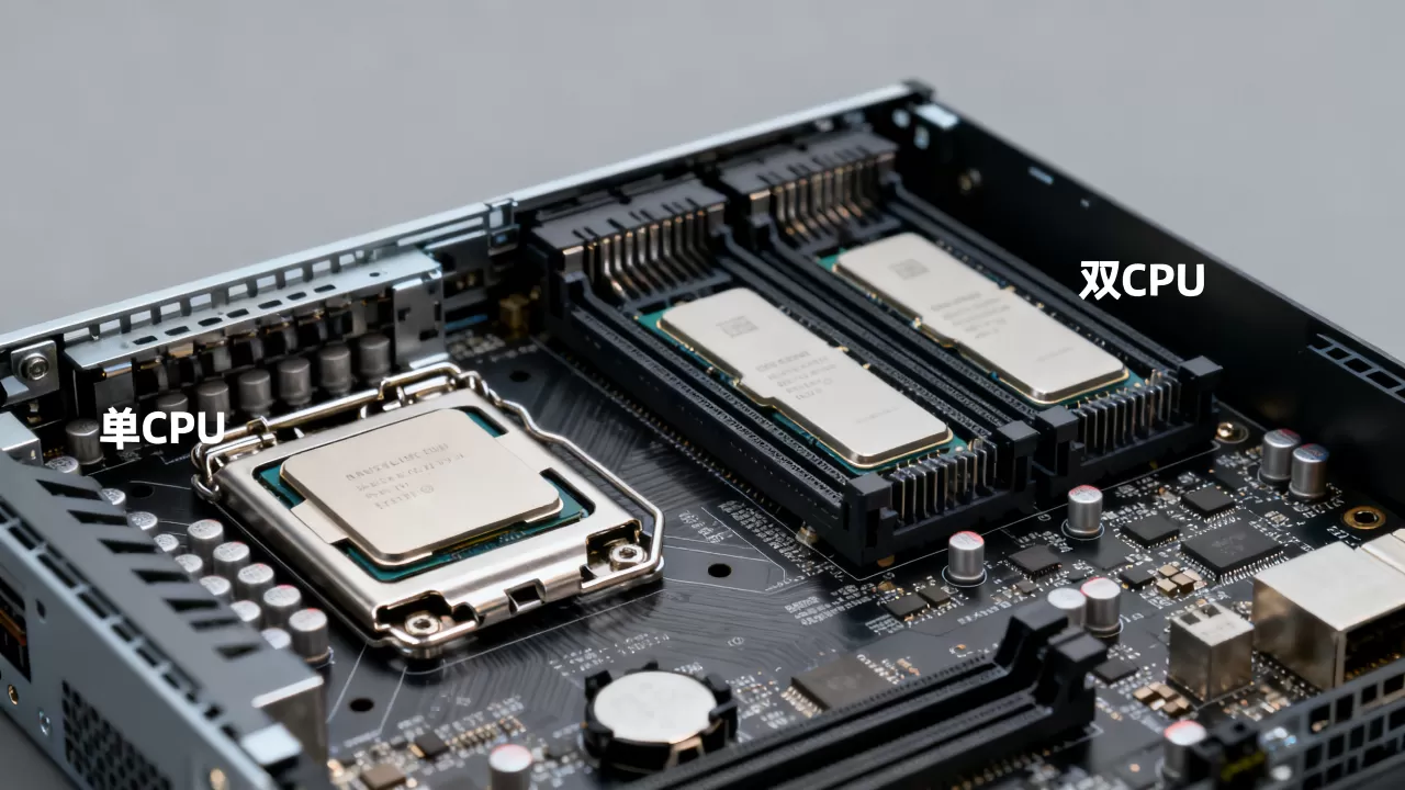 服务器怎么看是单CPU还是双CPU，有什么区别？