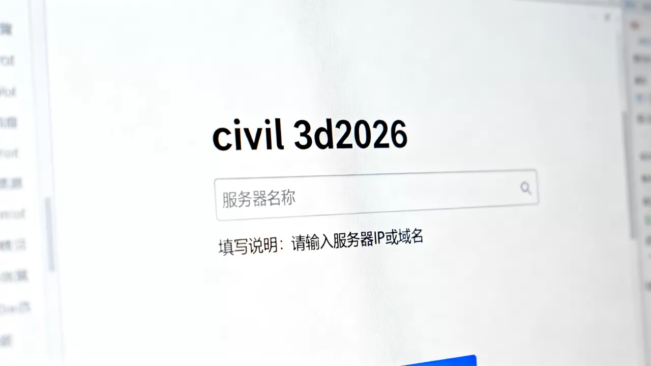 civil 3d2026服务器名称是多少,怎么填写 civil 3d2026服务器名称是多少,怎么填写