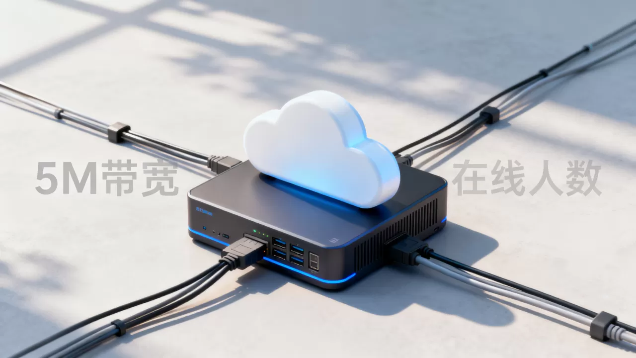 云服务器5M带宽能支持多少人在线？，够用吗