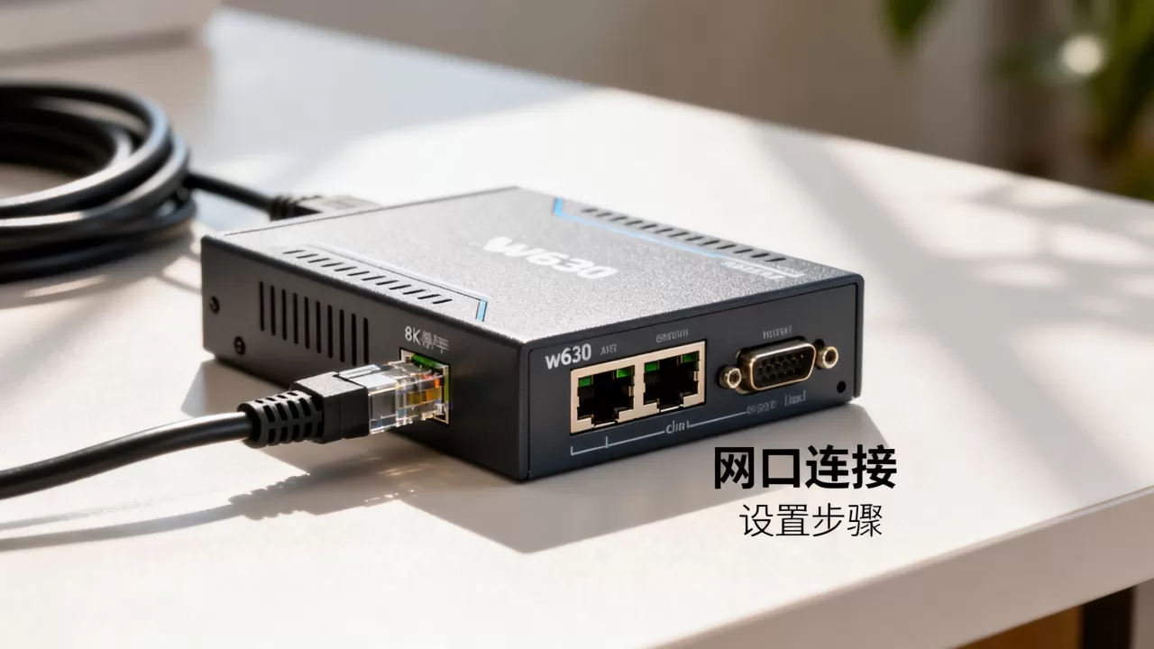 w630串口服务器的网口怎么用，怎么设置？