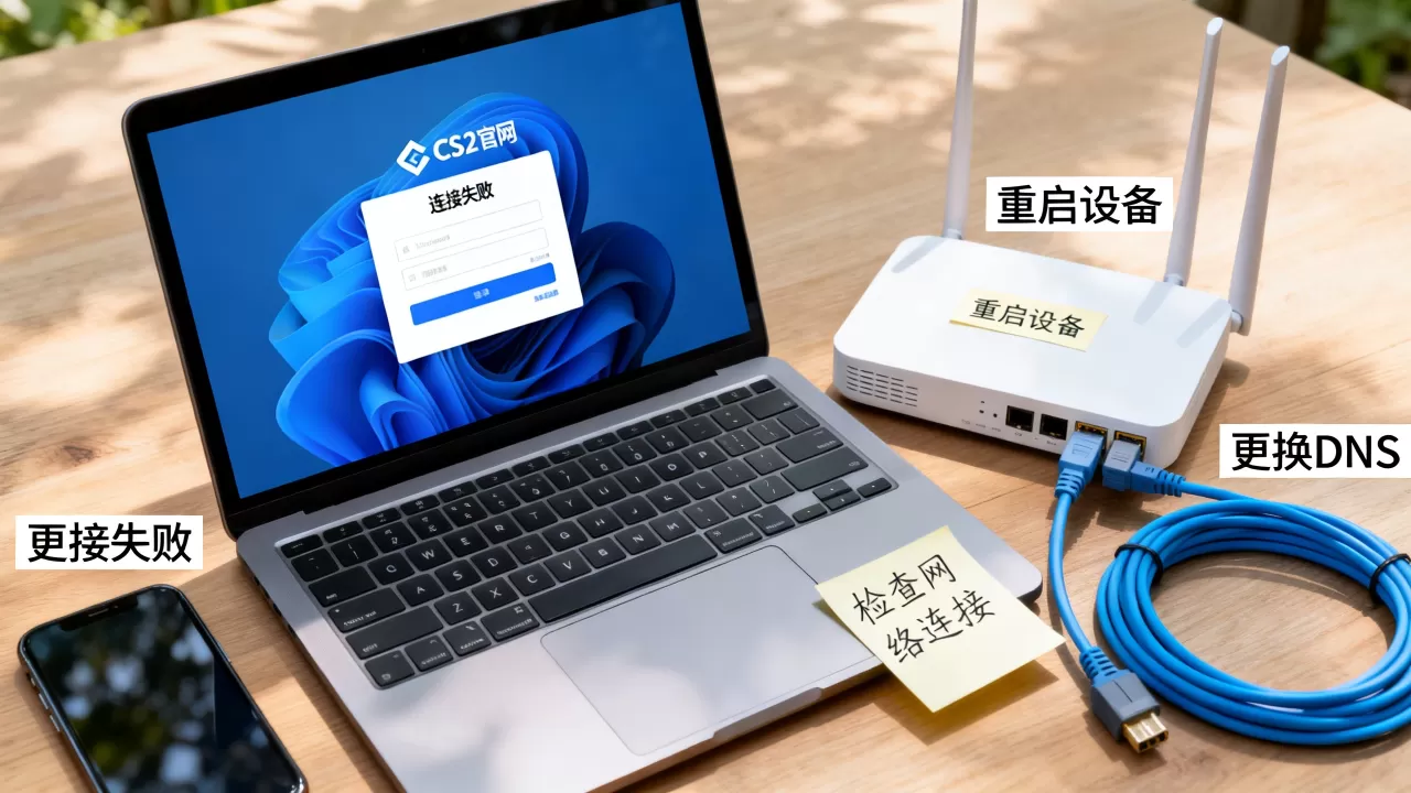 CS2无法访问官网服务器怎么处理，连接失败解决方法？