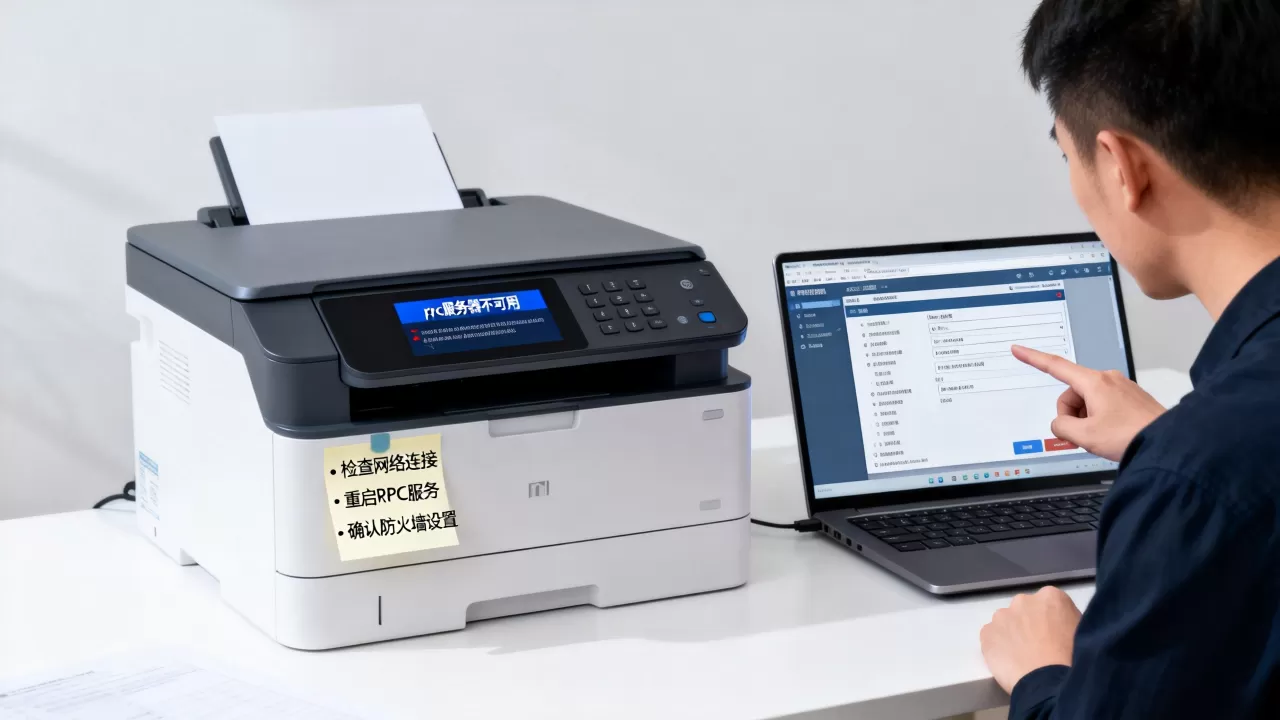 打印机显示rpc服务器不可用怎么办，是什么原因造成的？
