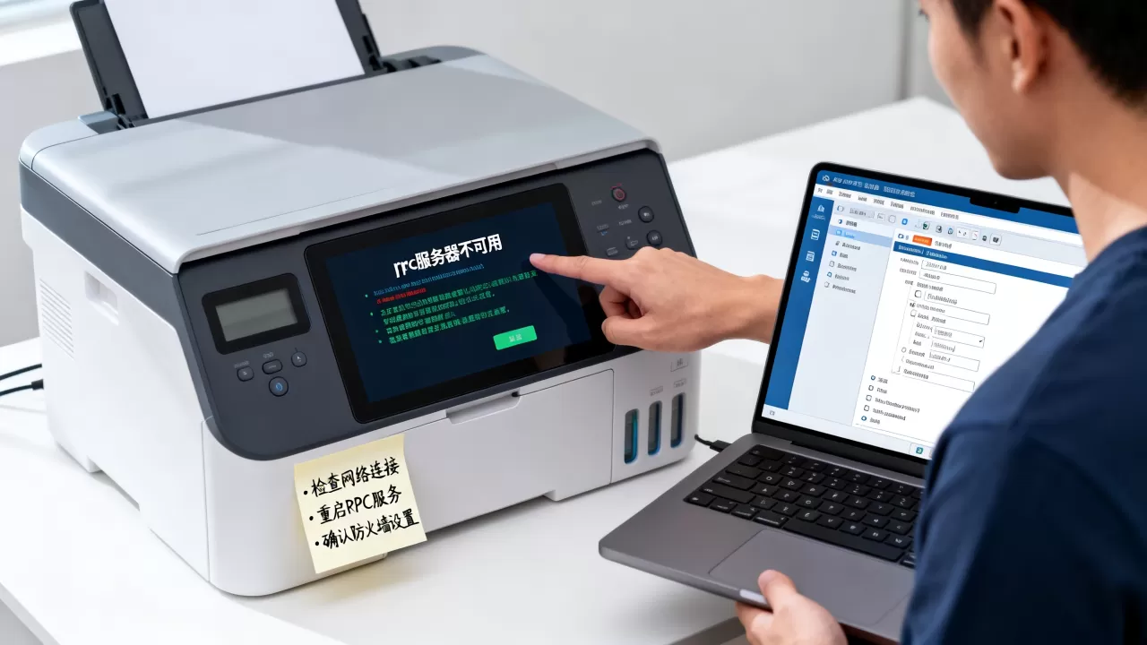打印机显示rpc服务器不可用怎么办，是什么原因造成的？