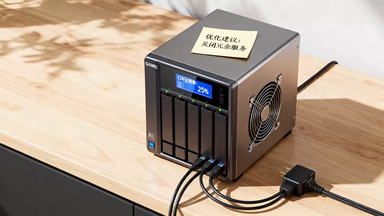 NAS群晖服务器CPU占用率一般多少，怎么优化？