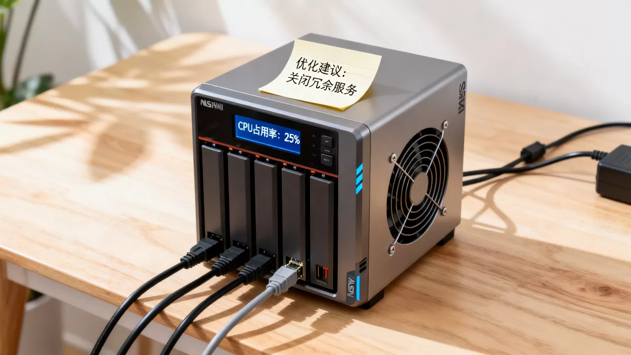 NAS群晖服务器CPU占用率一般多少，怎么优化？