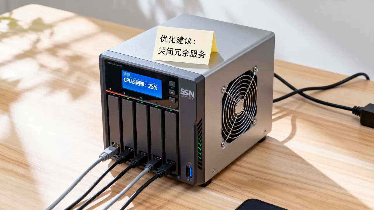 NAS群晖服务器CPU占用率一般多少，怎么优化？