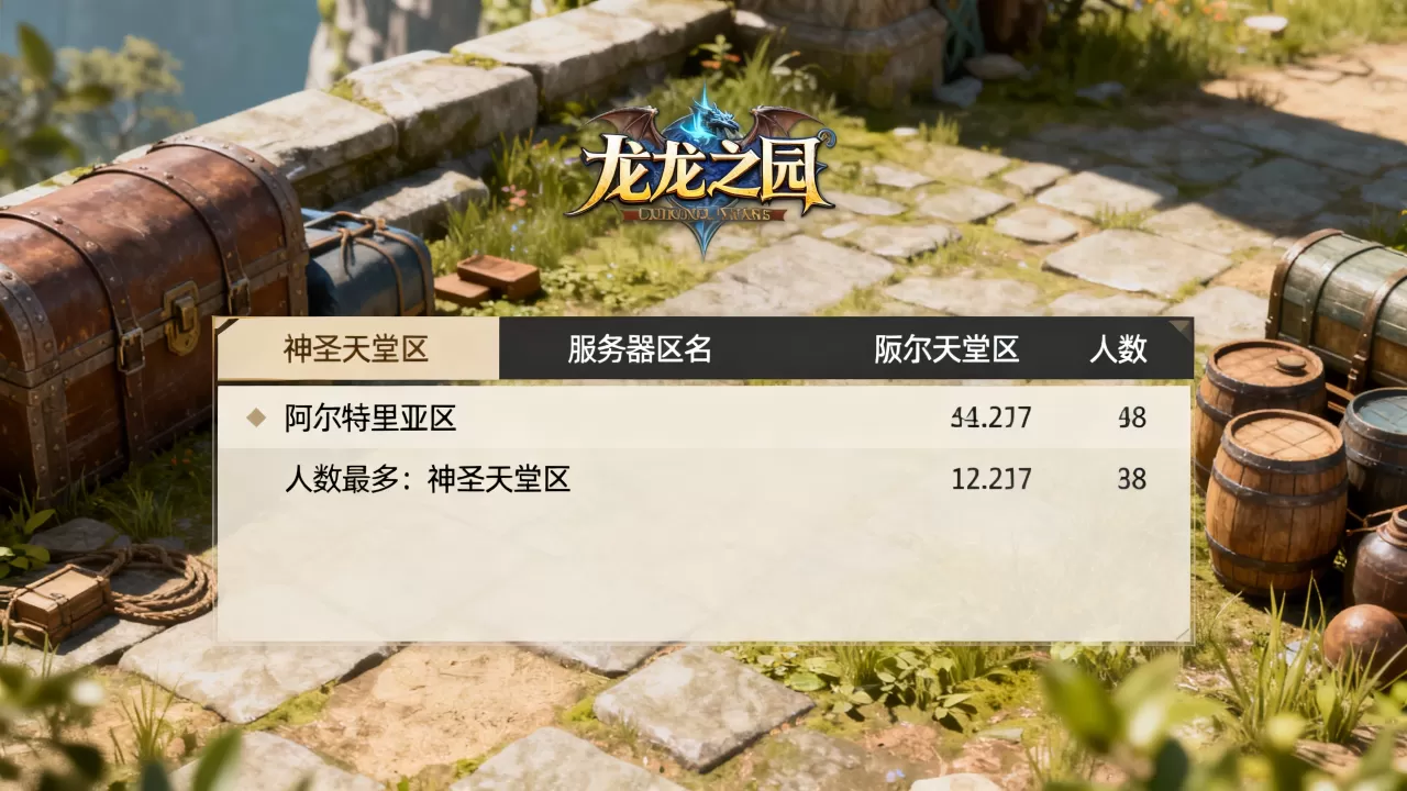 龙之谷的服务器有哪些区，哪个区人数最多？