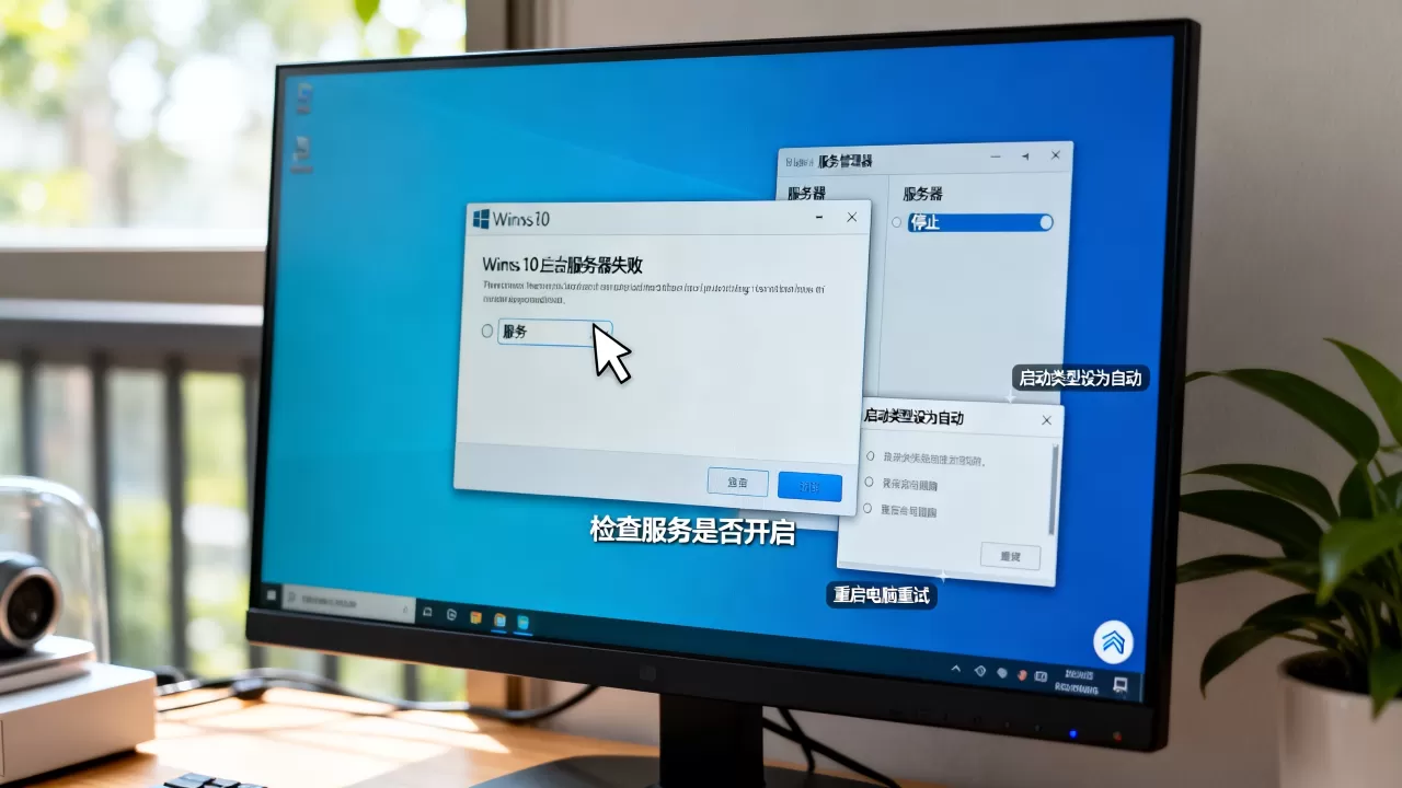 win10打开启动服务器失败怎么回事，怎么解决