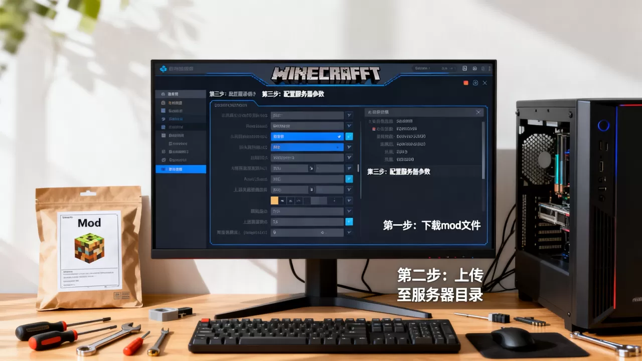 我的世界创世神mod在服务器怎么装，怎么安装