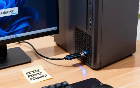 U盘在电脑上显示服务器运行失败怎么办，是什么原因
