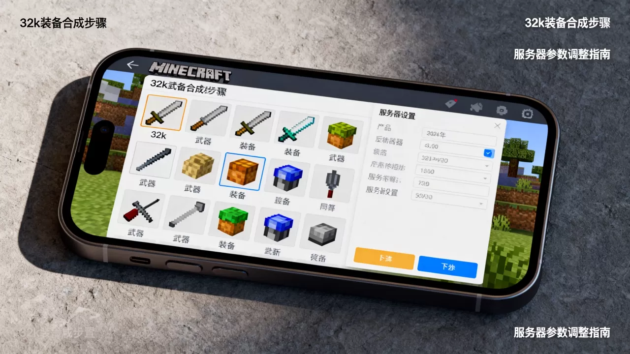 我的世界服务器32k怎么弄手机版